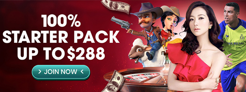 RED18 – 100% STARTER PACK UP TO $288